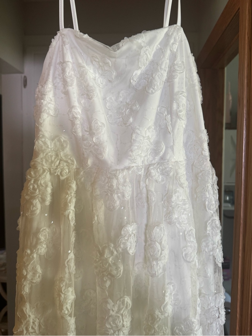 Lulus Delightful Charisma White Embroidered Sequin Mesh Midi Dress - Picture 3 of 6